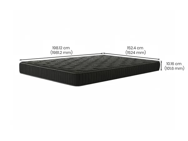 Olivix Queen Bed with 4 inches Mattress